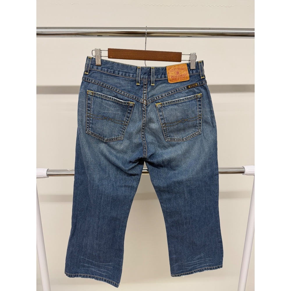 Vintage‎ Lucky Brand Womens Jeans size 4 / 27 Easy Rider Crop Dungarees - Picture 2 of 4